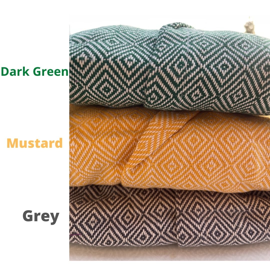 Venice Turkish Towel Bathrobe – 100% Turkish Cotton Unisex Kimono Robe with Deep Pockets & Belt (S/M, L/XL)