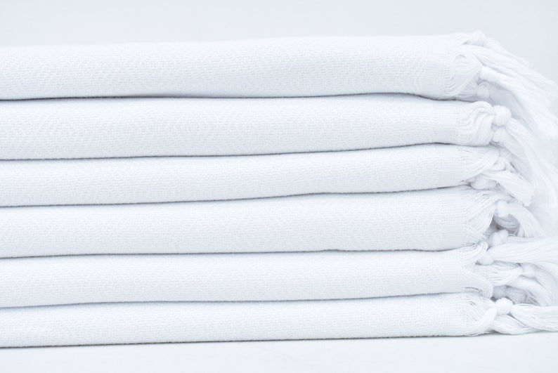 VENICE WHITE TURKISH TOWEL